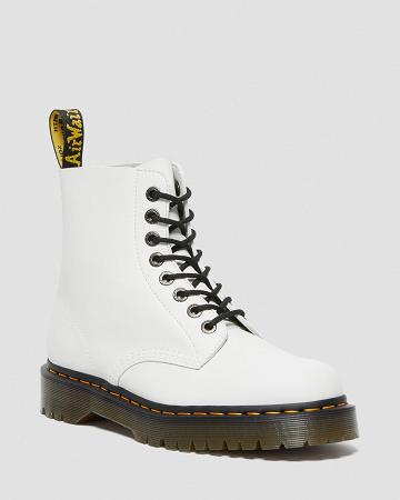 Dr Martens 1460 Pascal Bex Pisa Leren Veterlaarzen Heren Wit | NL 283HAP